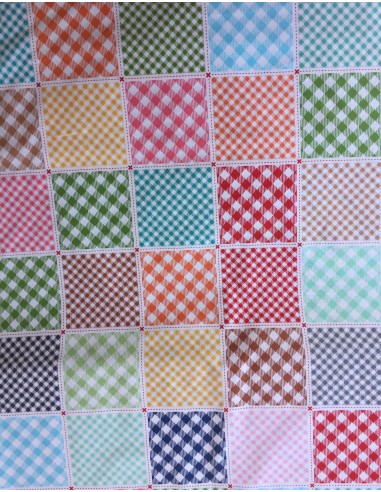 Tela panel en claros Multi Basics busy patchwork de Lori Holt Tela panel en claros Multi Basics busy patchwork de Lori Holt