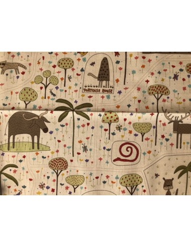 Tela patchwork Panel de la colección The Zoo Anni Downs Tela patchwork Panel de la colección The Zoo Anni Downs