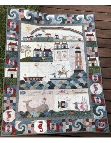 Seaside Town patrón y botones de Lynette Anderson Seaside Town patrón y botones de Lynette Anderson