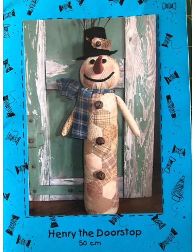 Patrón Henry sujeta puertas muñeco de nieve Bobbins Patrón Henry sujeta puertas muñeco de nieve Bobbins