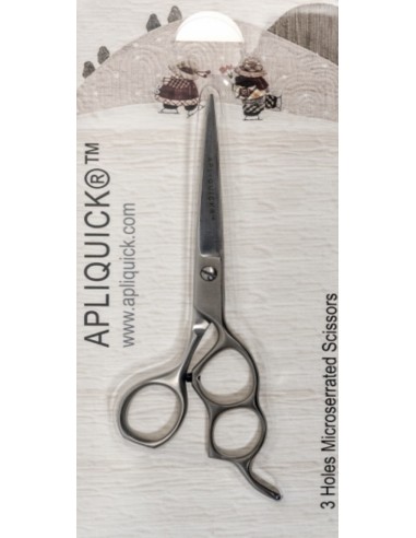 Tijeras medianas 3 agujeros microserradas Apliquick Tijeras medianas 3 agujeros microserradas Apliquick