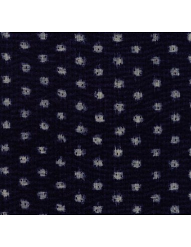 Tela patchwork boro azul marino cuadros desgastados Tela patchwork boro azul marino cuadros desgastados