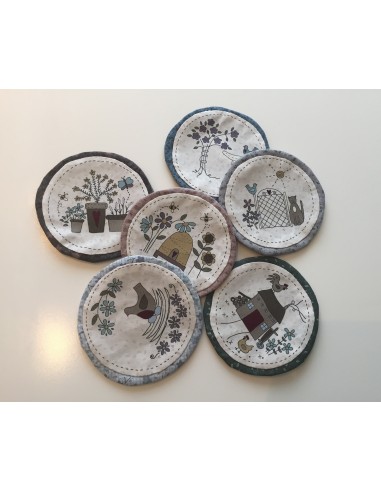 Kit 6 posavasos en patchwork Kit 6 posavasos en patchwork