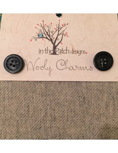 Wooly Charm tela lana aplicaciones gris-negro Wooly Charm tela lana aplicaciones gris-negro