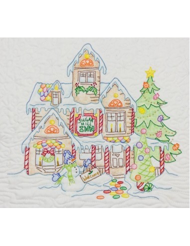 Sugar Hill Inn bloque 7 Gingerbread Square Crab Apple Hill bordado Sugar Hill Inn bloque 7 Gingerbread Square Crab Apple Hill bordado