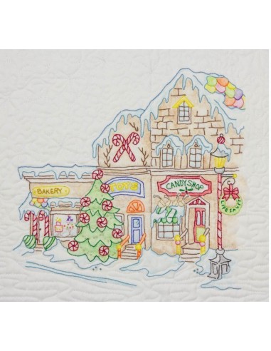 Main Street Shops bloque 9 Gingerbread Square Crab Apple Hill bordado Main Street Shops bloque 9 Gingerbread Square Crab Apple Hill bordado