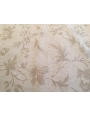 Tela patchwork trasera blanco roto con flores medianas Tela patchwork trasera blanco roto con flores medianas