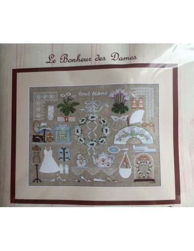 Kit punto de cruz y petit point Le Bonheur des Dames Tout Blanc Kit punto de cruz y petit point Le Bonheur des Dames Tout Blanc