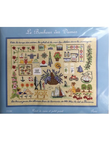 Kit punto de cruz y petit point Le Bonheur des Dames Summer Kit punto de cruz y petit point Le Bonheur des Dames Summer