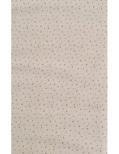 Tela patchwork color beis con diminutos puntos y triángulos, Colección básicos