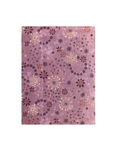 Tela patchwork rosa circulos de la colección My Back Porche de One Sister