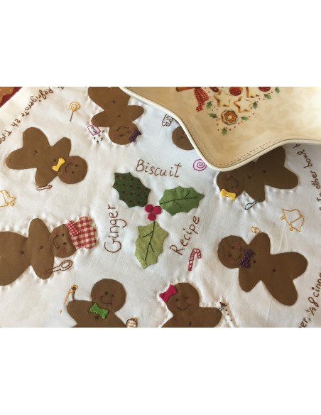 Patrón patchwork centro de mesa Candy Christmas