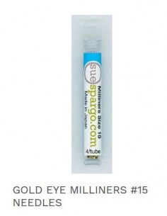 Agujas Gold eye milliners 15 Sue Spargo