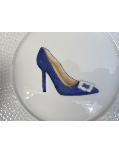 Plato zapato azul en porcelana...