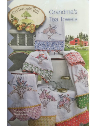 Patrón Grandma´s Tea Towels Crabapple Hill